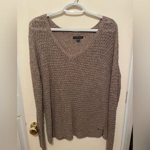 American Eagle, size medium, brown v-neck sweater. Great condition barely worn.